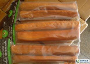 健康美味，廠家直銷 2只裝10寸醬色煙熏發泡棒——愛犬的運動休閑佳品